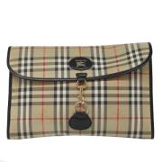 Pre-owned Canvas clutches Burberry Vintage , Beige , Dames