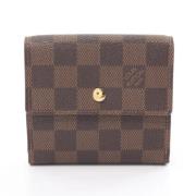 Pre-owned Plastic wallets Louis Vuitton Vintage , Brown , Dames