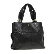 Pre-owned Leather totes Yves Saint Laurent Vintage , Black , Dames