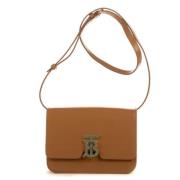 Pre-owned Leather shoulder-bags Burberry Vintage , Brown , Dames