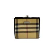 Pre-owned Canvas wallets Burberry Vintage , Beige , Dames