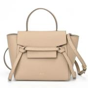 Pre-owned Leather celine-bags Celine Vintage , Beige , Dames