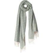 Logo Jacquard Sjaal met Franjes Liu Jo , Green , Dames