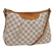 Pre-owned Canvas louis-vuitton-bags Louis Vuitton Vintage , White , Da...