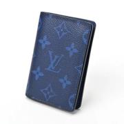 Pre-owned Canvas wallets Louis Vuitton Vintage , Blue , Heren