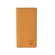 Pre-owned Leather wallets Louis Vuitton Vintage , Yellow , Dames