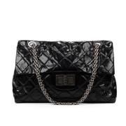 Pre-owned Leather shoulder-bags Chanel Vintage , Black , Dames