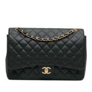 Pre-owned Leather chanel-bags Chanel Vintage , Black , Dames