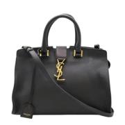 Pre-owned Leather handbags Yves Saint Laurent Vintage , Black , Dames