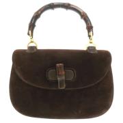 Pre-owned Leather gucci-bags Gucci Vintage , Brown , Dames