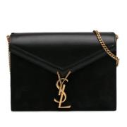 Pre-owned Suede crossbody-bags Yves Saint Laurent Vintage , Black , Da...