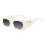 Ivoor Zonnebril met Donkergrijze Shaded Lenzen Dsquared2 , White , Dam...