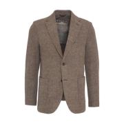 Bruine Blazer Aw24 Herenmode Circolo 1901 , Brown , Heren