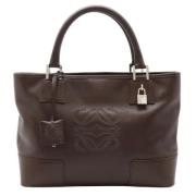 Pre-owned Leather handbags Loewe Pre-owned , Brown , Dames