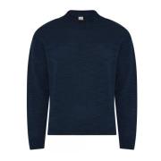 Melange Coltrui Pullover Blouse Marine Skovhuus , Blue , Dames