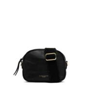 Vierkante Leren Schoudertas Zwart Gianni Chiarini , Black , Dames