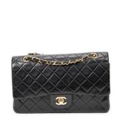 Pre-owned Leather shoulder-bags Chanel Vintage , Black , Dames