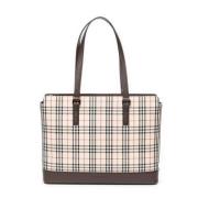 Pre-owned Canvas totes Burberry Vintage , Beige , Dames