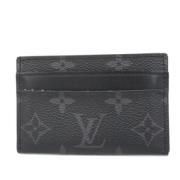 Pre-owned Canvas wallets Louis Vuitton Vintage , Black , Dames