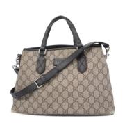 Pre-owned Leather gucci-bags Gucci Vintage , Brown , Dames