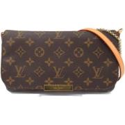 Pre-owned Canvas louis-vuitton-bags Louis Vuitton Vintage , Brown , Da...