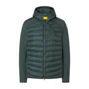 Groene Gewatteerde Hoodie Parajumpers , Green , Heren