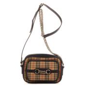 Pre-owned Canvas shoulder-bags Burberry Vintage , Beige , Dames