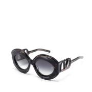 Vls128 A Sunglasses Valentino , Brown , Dames