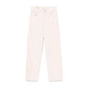 Witte Corduroy Jeans Levi's , White , Dames