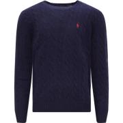 Wol Kasjmier Trui Ralph Lauren , Blue , Heren