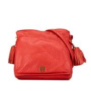 Pre-owned Leather shoulder-bags Loewe Pre-owned , Red , Dames