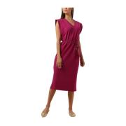 Roze Midi Jurk Yanick Co 125 Aaiko , Pink , Dames