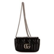 Pre-owned Leather shoulder-bags Gucci Vintage , Black , Dames