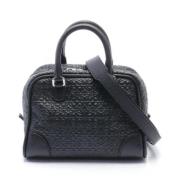 Pre-owned Leather handbags Loewe Pre-owned , Black , Dames