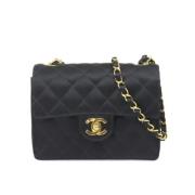 Pre-owned Fabric chanel-bags Chanel Vintage , Black , Dames