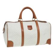 Pre-owned Leather travel-bags Celine Vintage , White , Dames