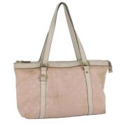 Pre-owned Canvas totes Gucci Vintage , Pink , Dames