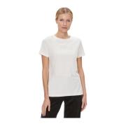 Strass Briana Logo T-shirt Guess , White , Dames