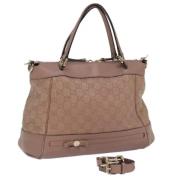 Pre-owned Canvas handbags Gucci Vintage , Pink , Dames