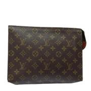 Pre-owned Canvas pouches Louis Vuitton Vintage , Brown , Dames