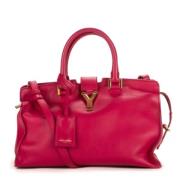 Pre-owned Leather shoulder-bags Yves Saint Laurent Vintage , Red , Dam...