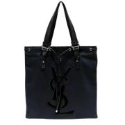 Pre-owned Leather totes Yves Saint Laurent Vintage , Black , Dames