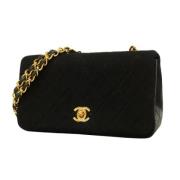 Pre-owned Leather chanel-bags Chanel Vintage , Black , Dames