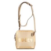 Pre-owned Leather shoulder-bags Gucci Vintage , Beige , Dames