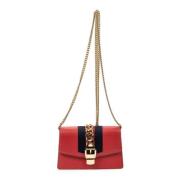 Pre-owned Leather shoulder-bags Gucci Vintage , Red , Dames