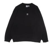 Zwarte Crewneck Sweatshirt Loungewear Essential Adidas , Black , Dames