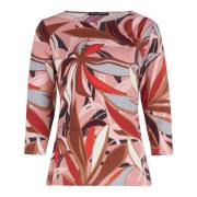 Bloemenprint Gerimpeld Shirt Betty Barclay , Multicolor , Dames