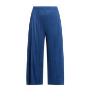 Casual zwarte broek Issey Miyake , Blue , Dames