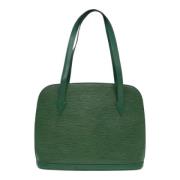 Pre-owned Leather louis-vuitton-bags Louis Vuitton Vintage , Green , D...