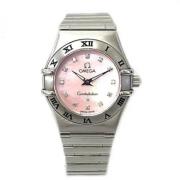 Pre-owned Stainless Steel watches Omega Vintage , Pink , Dames